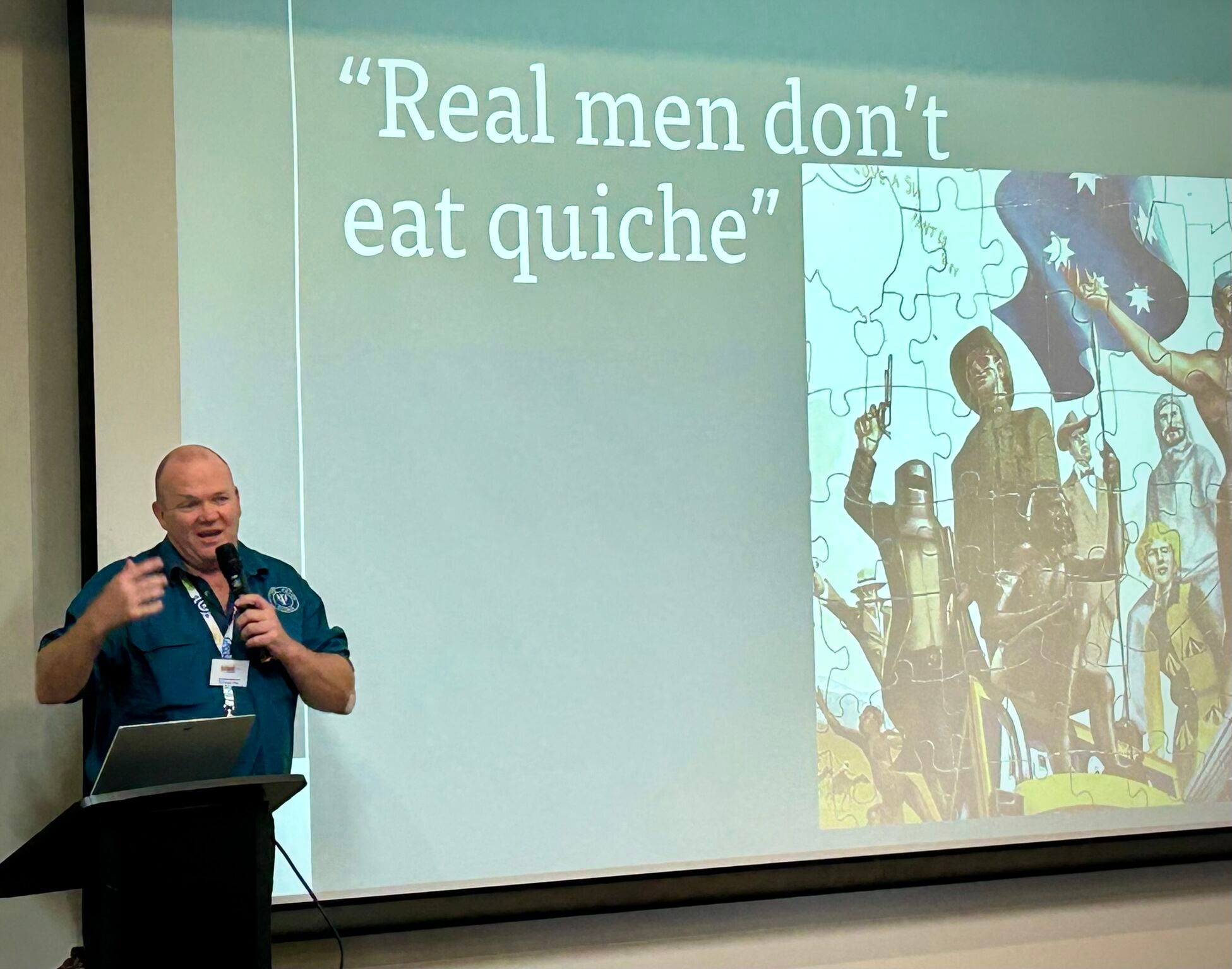 Quentin Counsell speaking at the Outback in Mind Conference